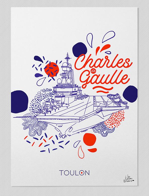 Illustration CHARLES DE GAULLE par Les Éditions Bisous 2