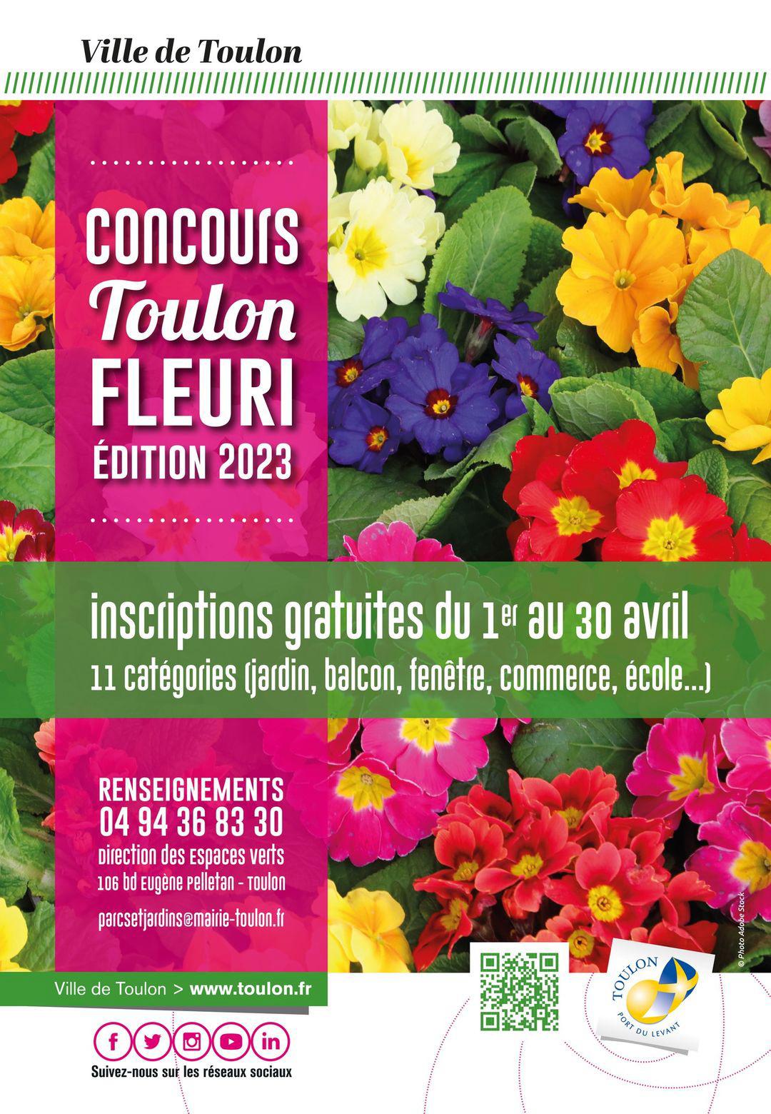 Concours Toulon Fleuri : inscriptions du 1er au 30 avril