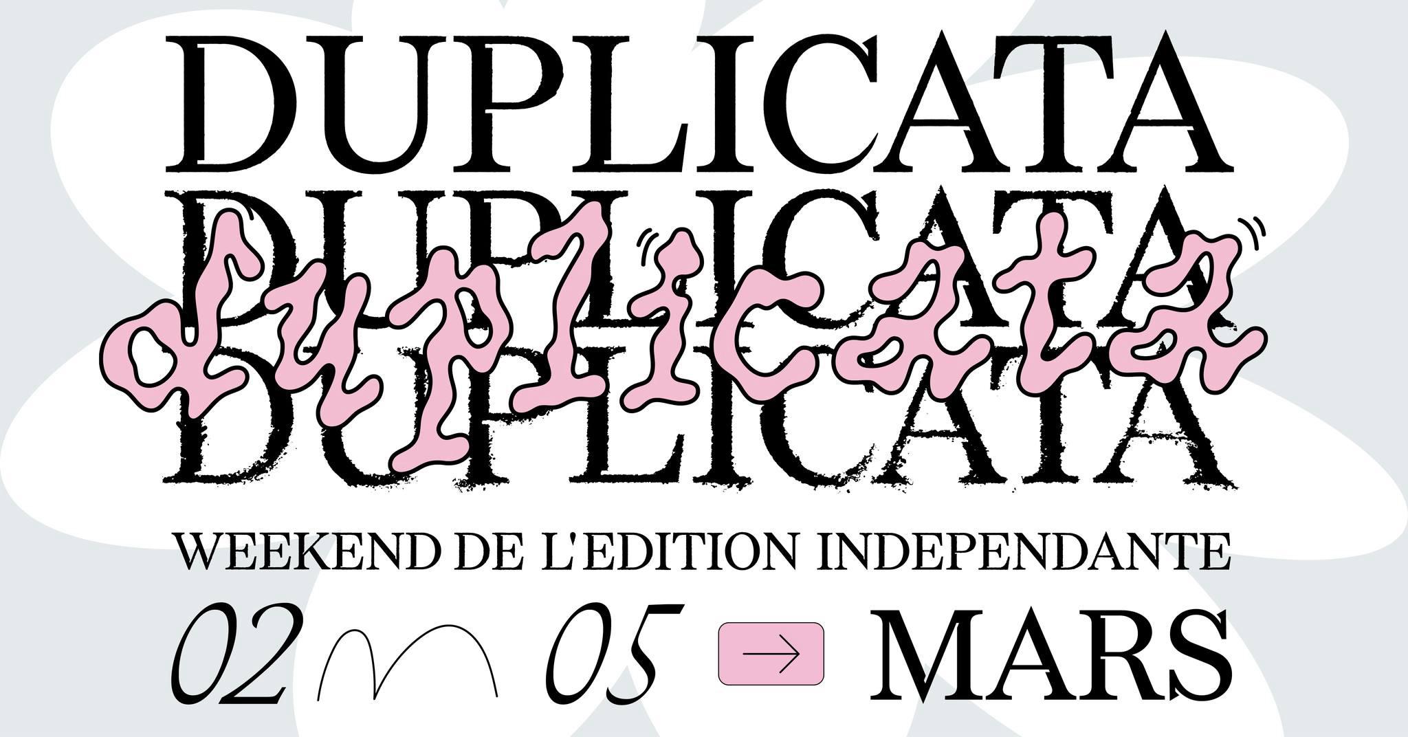Festival Duplicata - week-end de l'édition indépendante