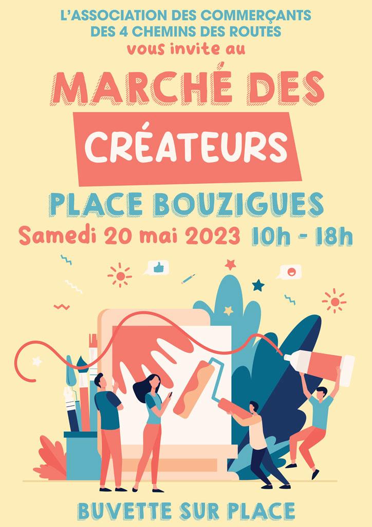 MARCHÉ DES CREATEURS LE 20 MAI 2023