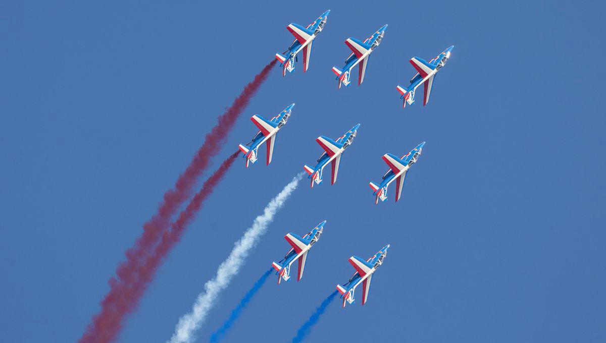  Show aérien du 15 août Patrouille de France à Toulon